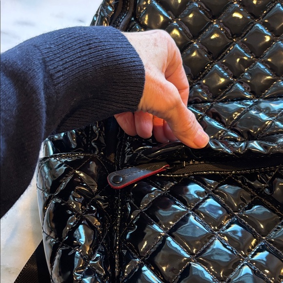 MZ Wallace Metro Deluxe Backpack black lacquer - Picture 2 of 10